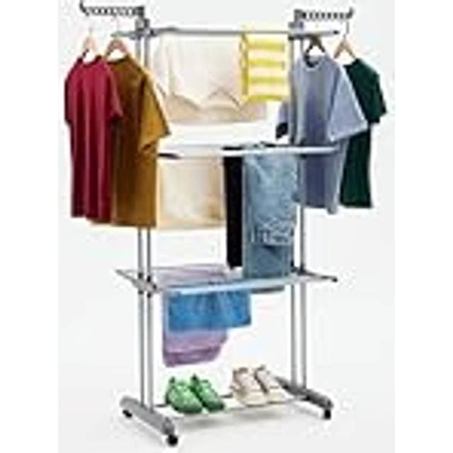 Amazon Basics Indoor Clothes Dryer Tower 4-Tier - Silver