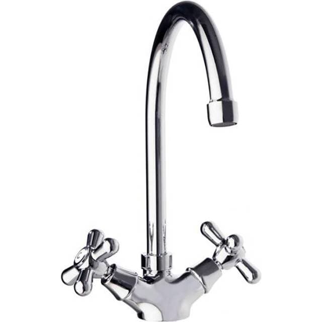 Hill Ceramic Kakel Mois Vit Blank Tvättställsblandare 8x23 cm