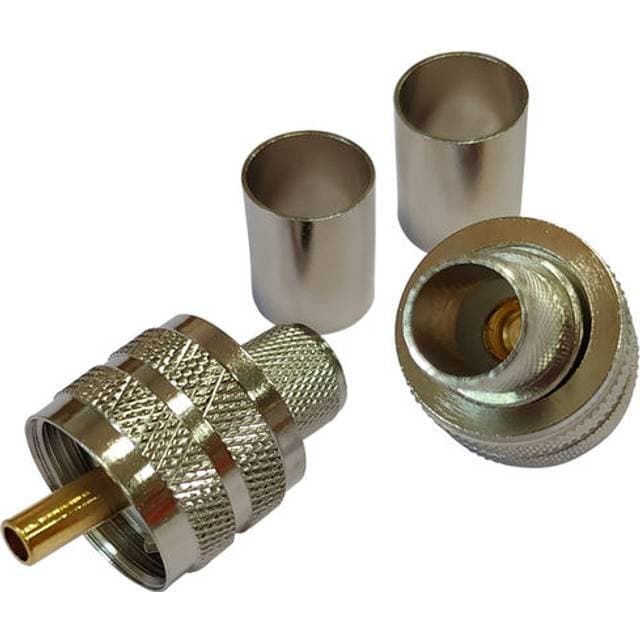 1852 Marine 1852 VHF stik PL259 til RG213 kabel, crimpning, 2-pak