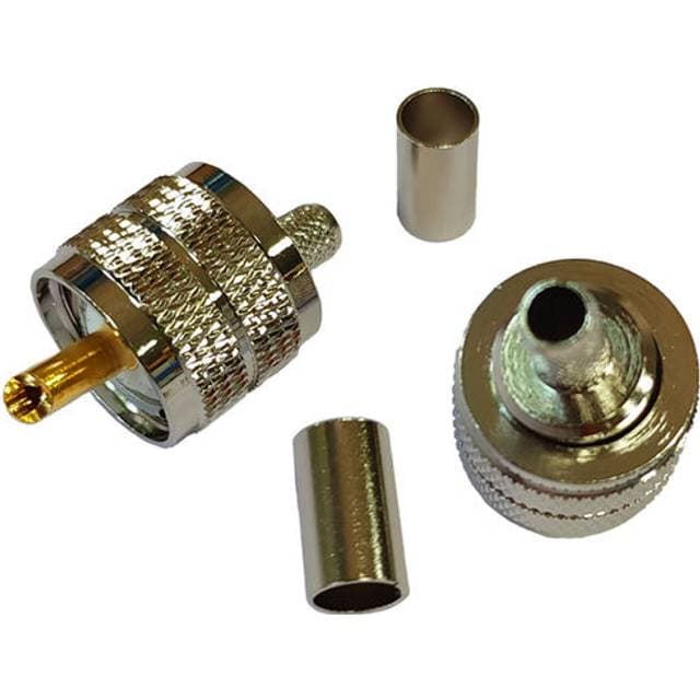 1852 Marine 1852 VHF stik PL259 til RG8X kabel, crimpning, 2-pak