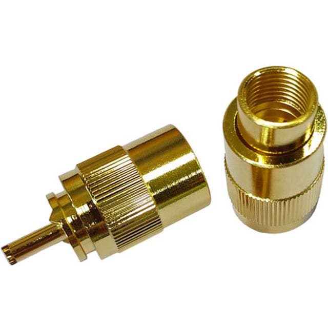 1852 Marine 1852 VHF stik PL259 til 10mm kabel, lodning, guldbelagt, 2-p