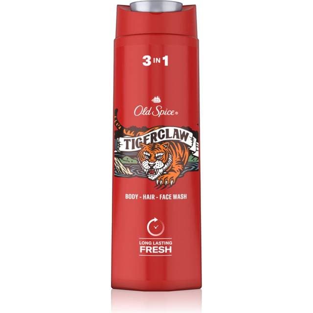 Old Spice Tigerclaw Brusegel ansigt, krop hår 400ml