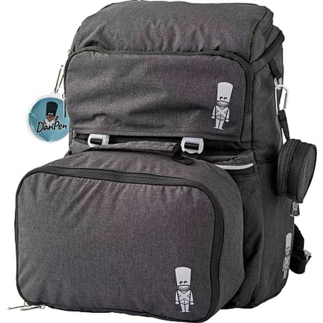 Danpen Danpen skoletaske grå På lager i butik