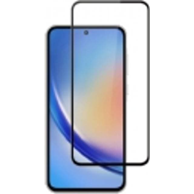 Screenor Premium Skærmbeskytter for mobiltelefon fuldt omslag glas rammefarve sort for Samsung Galaxy A35, A55