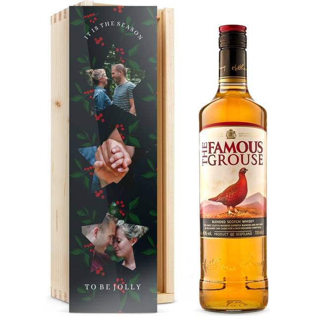 Your surprise Famous Grouse Whisky Personlig Trækasse 70 cl