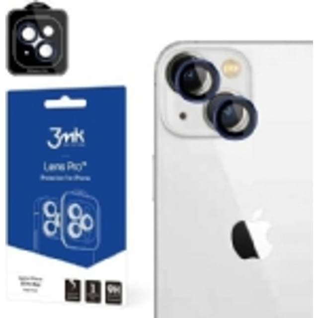 3mk Kameralinsebeskyttelse med monteringsramme Linsebeskyttelse Pro iPhone 15 Pro Max 6,7 blå/royalblå