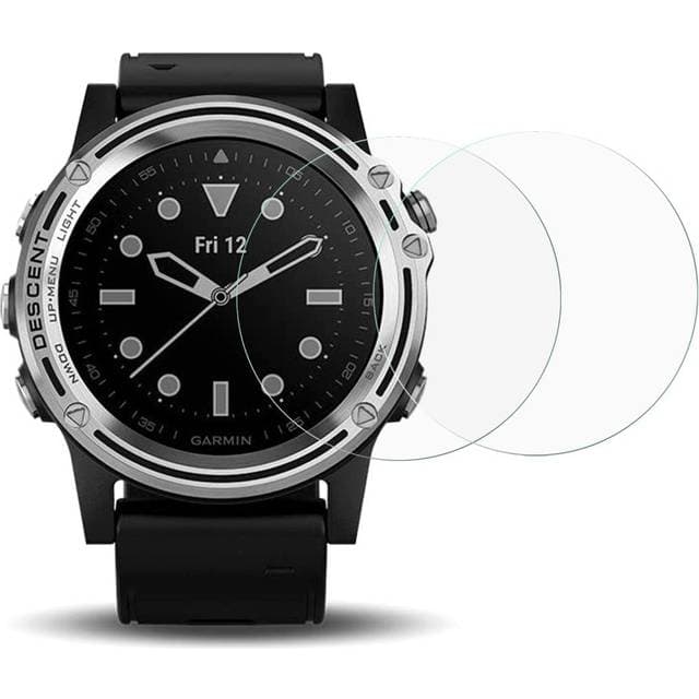 MAULUND Garmin Descent Mk1 Arc Edge Skærmbeskyttelse Hærdet Glas 2 Stk. Gennemsigtigt