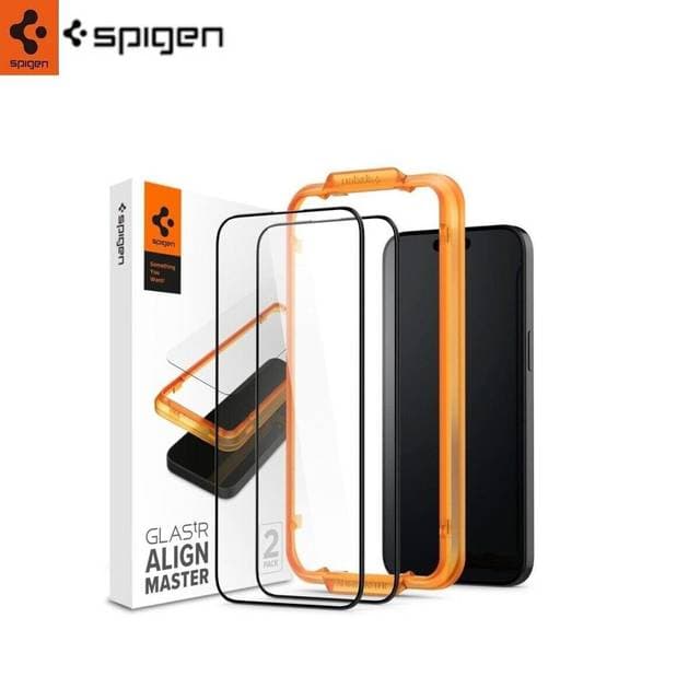Spigen TR AlignMaster Skærmbeskyttelse iPhone 15 9H 2 Pack