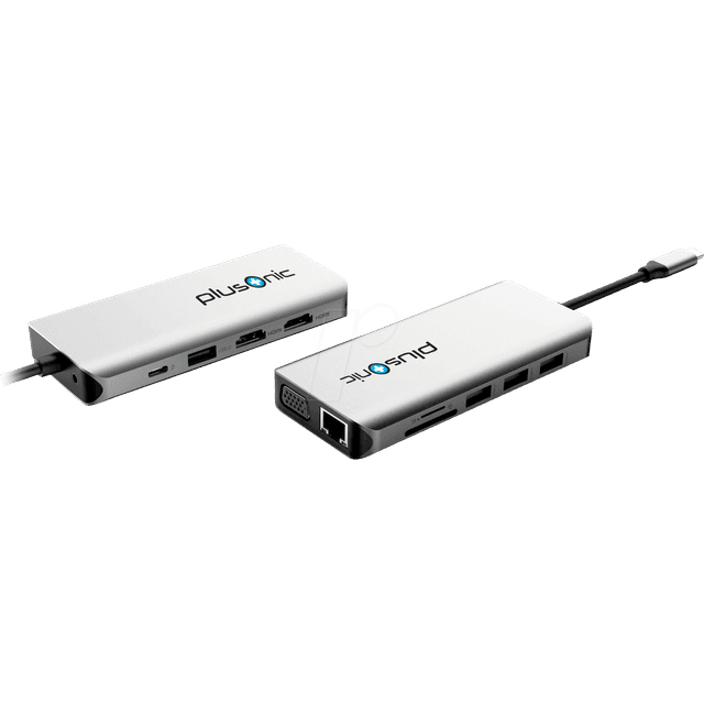 Allnet Plusonic USB-C Dockingstation Adapter HDMI VGA LAN