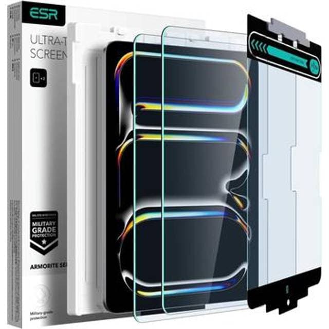ESR iPad Pro 11 2024 Armorite skærmbeskytter i hærdet glas 9H, 0.3mm 2 stk