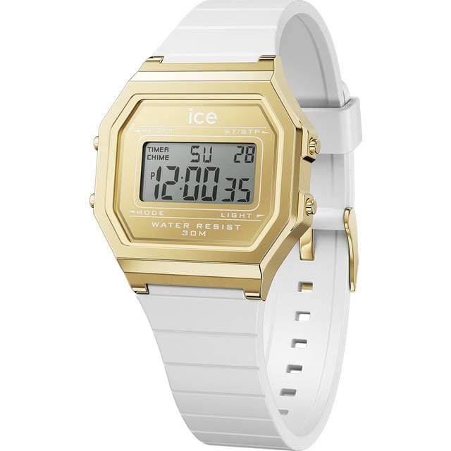 Ice Watch Digit Retro 022733 Dame 32 mm Digitalt Digitalt/Smartwatch Mineralglas Gold 16 mm