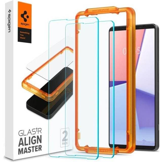 Spigen Glas.tR AlignMaster Screen Protector for Sony Xperia 1 VI 2-Pack
