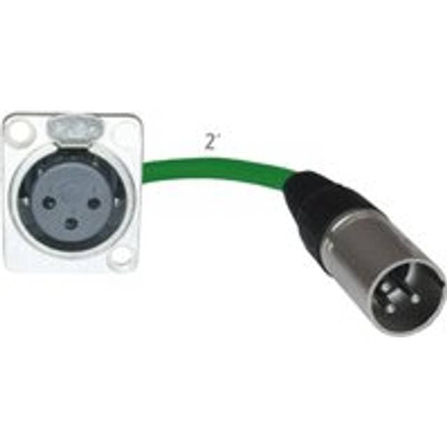 MCSproaudio Floor Stage Box Panel Mount Pigtail Drop XLR