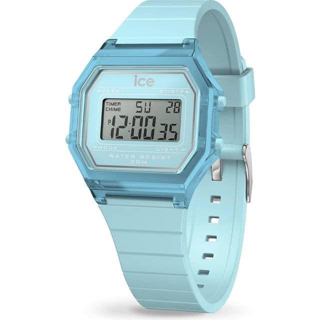 Ice Watch Digit Retro 022888 Dame 32 mm Digitalt Digitalt/Smartwatch Mineralglas Blue 16 mm