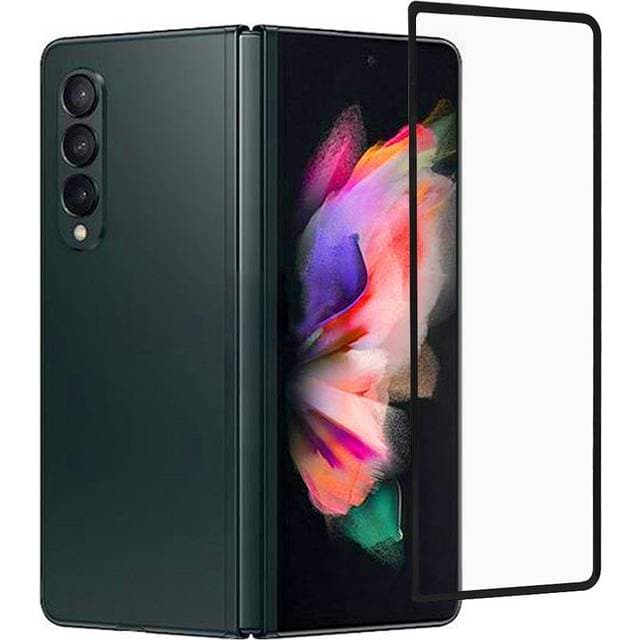 Rurihai Samsung Galaxy Z Fold3 5G Beskyttelsesglas Full-Fit Skærmbeskyttelse Sort