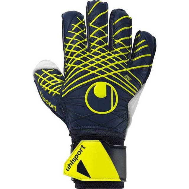 Uhlsport Prediction Soft Flex Frame Målmandshandsker Navy Hvid Gul