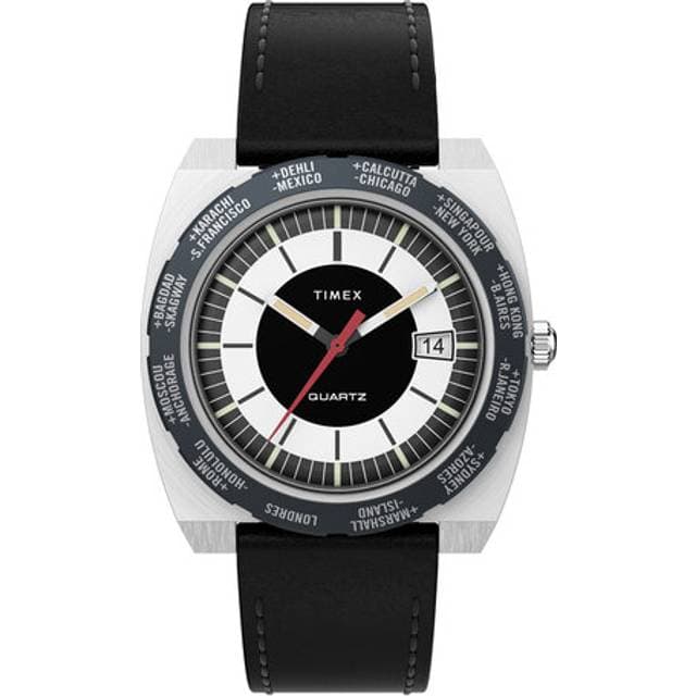 Timex World Time Reissue TW2V69500 Hvid Kvarts Herreur