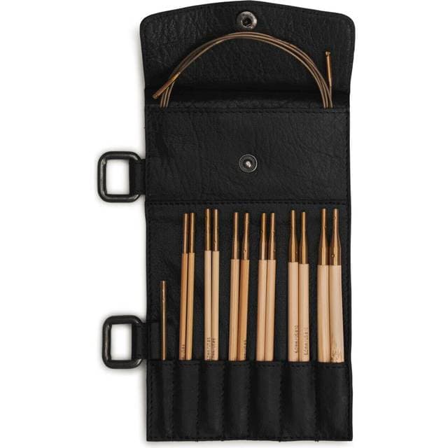 muud Carita D Strikkepinde Indsats Læderetui - Black