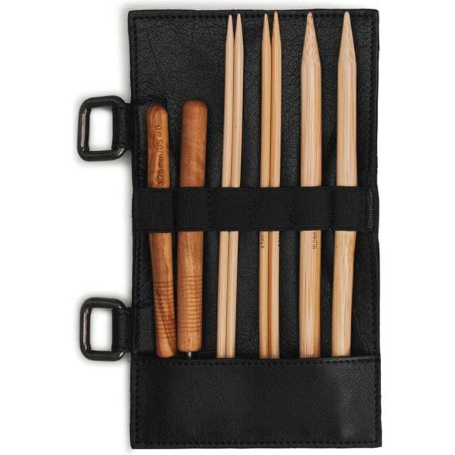 muud Carita E Strikkepinde Indsats Læderetui - Black