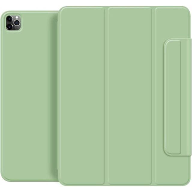 Eiderwood iPad Pro 11" 2024 Magnetisk Tri-Fold Flip Cover Lysegrøn