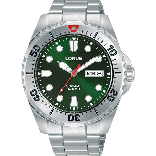 Lorus Automatic RL475BX9 Herre 44 mm Analog Automatisk Mineralglas Green 22 mm