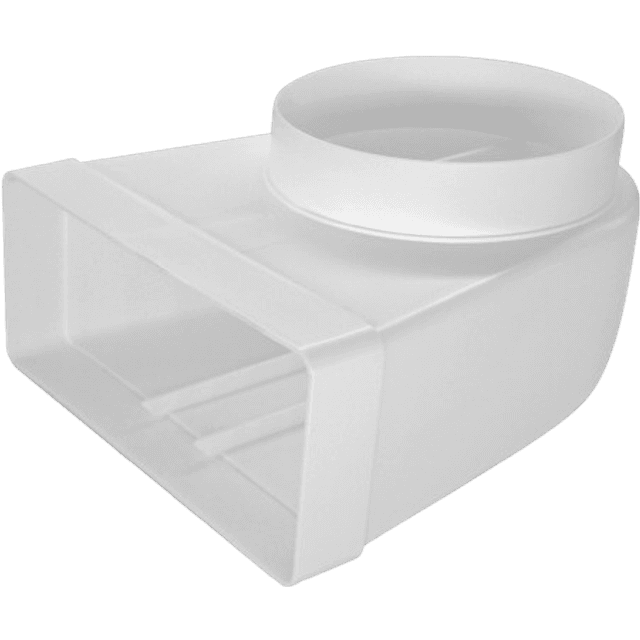 Thermex Vinkelovergang Flad Rund Adapter 220 x 90 mm