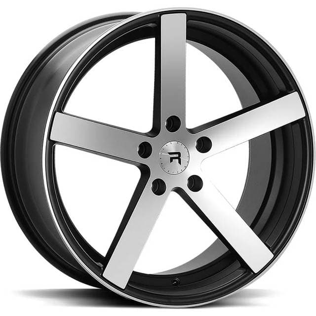 Rautamo R-series, R1 BP fælg, 9.5x19, 5/120, ET35, Sort Polish, 900 belastning, Egnet