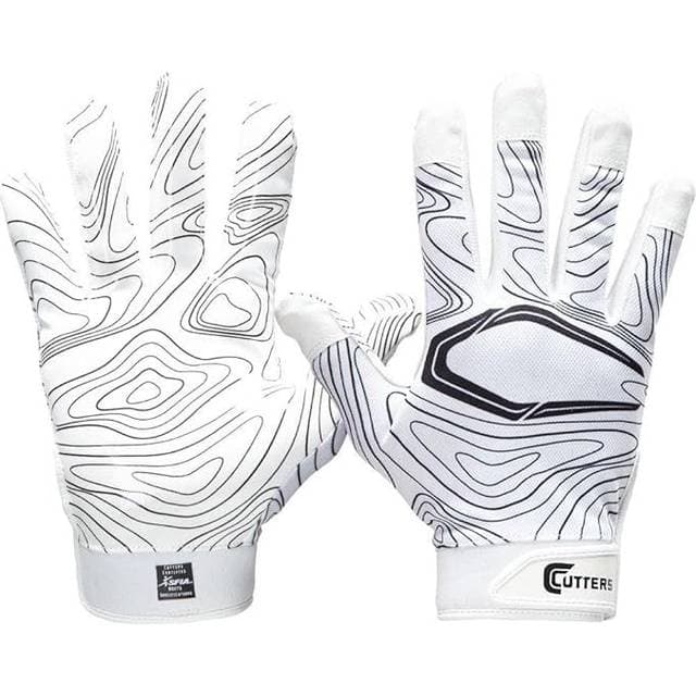 Cutters S150 Gameday Receiver Handschuhe White Topo