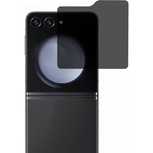 MAULUND Samsung Galaxy Z Flip6 Frontskærm Glas Skærmbeskyttelse m. Privacy Funktion Gennemsigtig