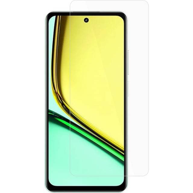 MAULUND Realme C67 5G Hærdet Glas Skærmbeskyttelse Case Friendly Gennemsigtig