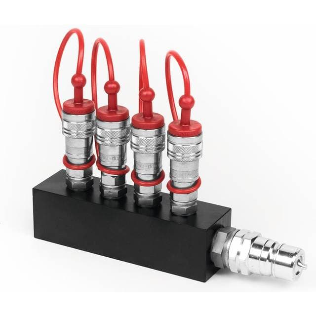 TCM FX CO2 Distribution Block 4x3/8 Out