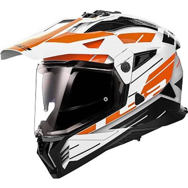 LS2 Adventurehjelm MX702 Pioneer II Namib - Hvid/Orange