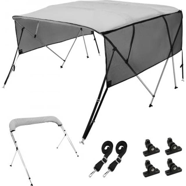 VEVOR 4 Bow Bimini Top Boat Cover 600D