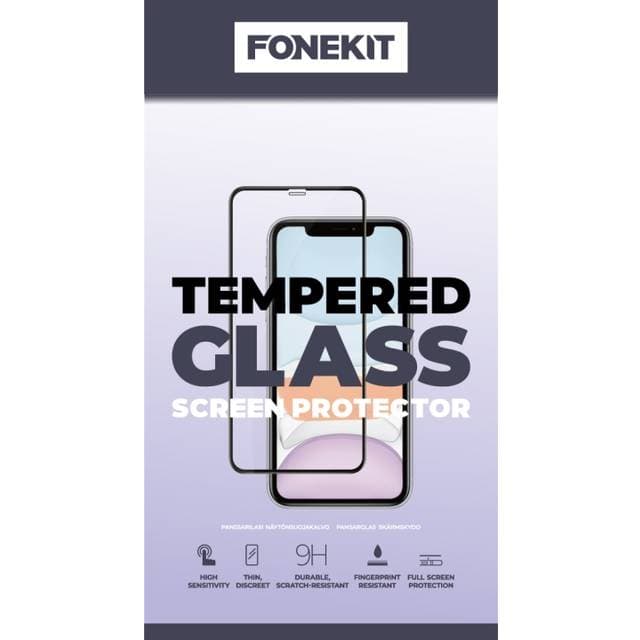FoneKit FoneKit Full Cover Tempered Glass iPhone 15 Pro Max