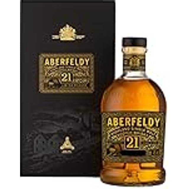Aberfeldy 21 Year Old Highland Scotch Single Malt Whisky with Gift Box, Aged in Oak Casks, Sherry & Bourbon Finish, 40% ABV, 70cl 700ml 70cl