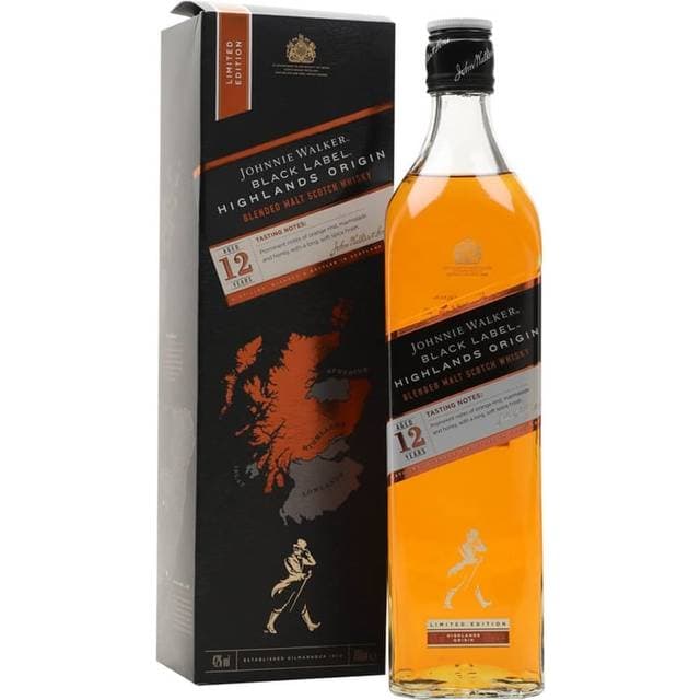 Johnnie Walker Black Label 12 Year Old Highland Origin 70 cl