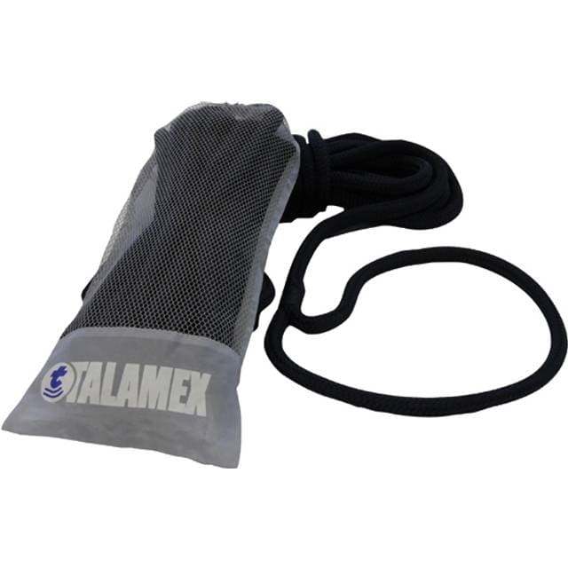 Talamex Fortøjning PP sort, 12 mm, 6 m, flettet polyester, høj elasticitet, 40 cm øjesplejsning, kerne polypropylen, yderlag polyester, 16-flet