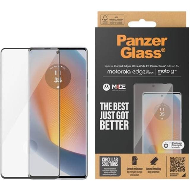 PanzerGlass Ultra Wide Fit Screen Protector for Motorola Edge 50 Fusion