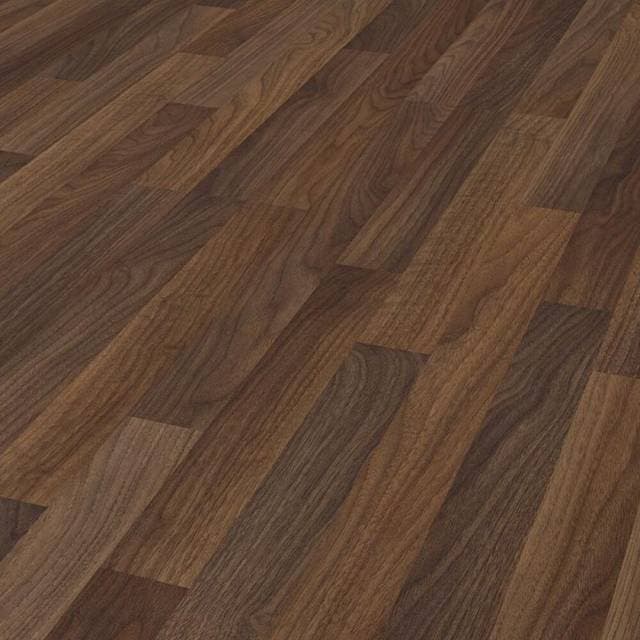 LOGOCLIC Laminatgulv Family Nøddetræ Torent 1285x192x7 mm