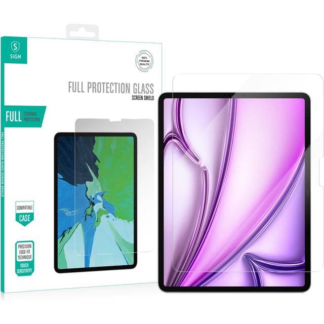 SiGN iPad Air 13 2024 2025 Hærdet Glas Skærmbeskyttelse