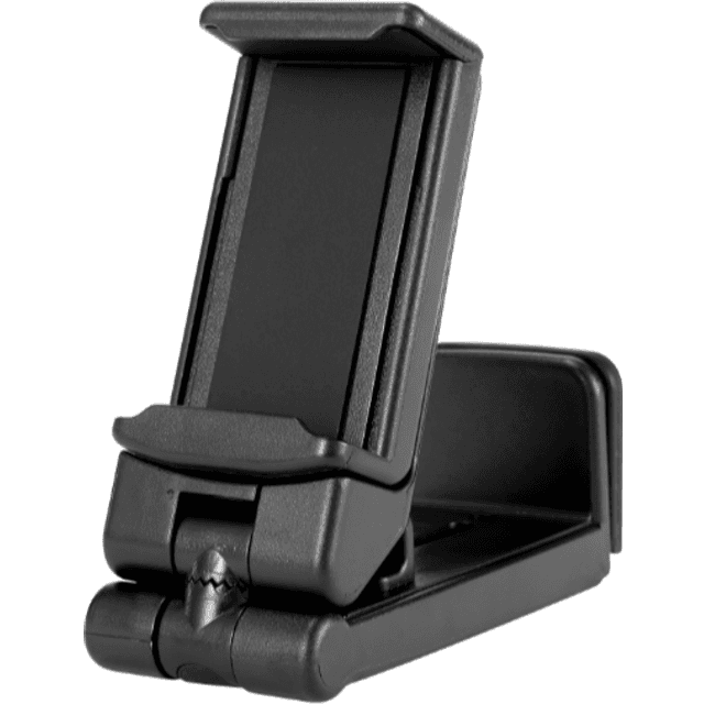 Deltaco Foldbar & Justerbar Smartphone stander med klem Sort