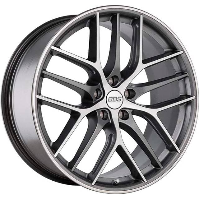 BBS Satin Graphite Diamondcut Fælge CC-R 8x19, ET17, 5x112, 82,0mm, Last 795kg, Egnet