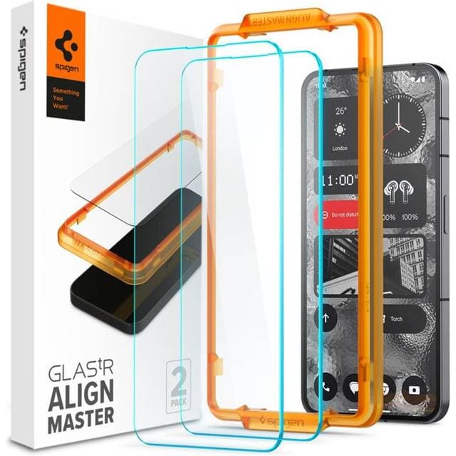 Spigen Glass tR AlignMaster Screen Protector for Nothing Phone 2 2 - Pack