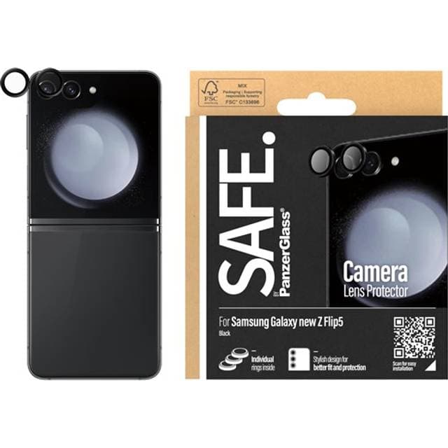 SAFE. by PanzerGlass Camera Lens Protector for Samsung Galaxy Z Flip6 Black
