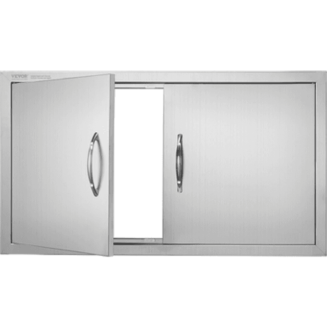 VEVOR BBQ Adgangsdør Dobbelt Udendørs Køkkendør