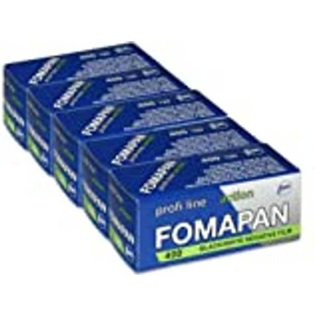 Foma Pack of 5 ACTION 400 ASA Black/White Negative film on roll/medium 120