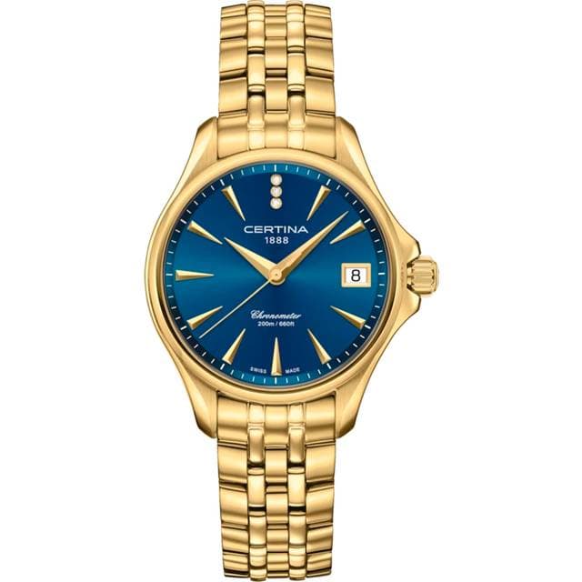 Certina DS Action Lady Diamonds dameur gulddoublé 34mm 20bar