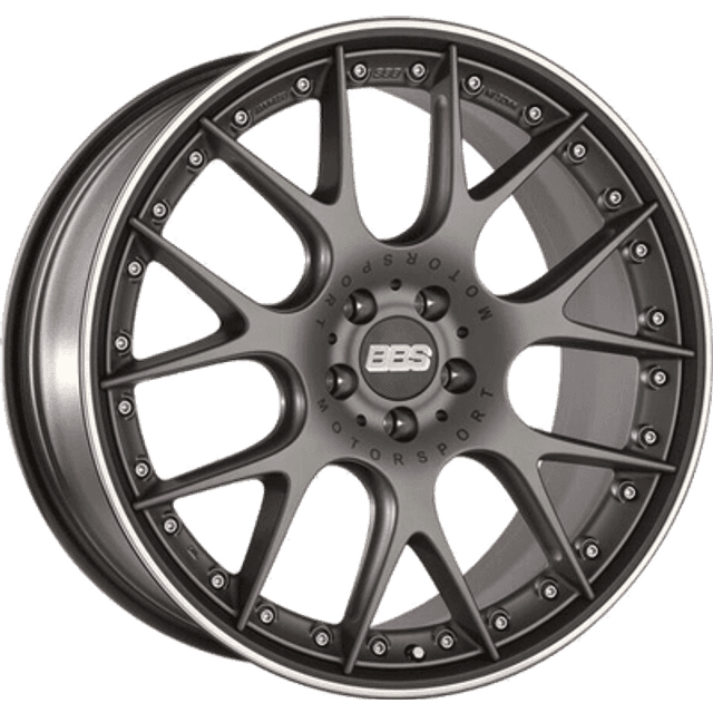BBS CH-RII Platinum/Black, 9.5x22, 5x108, ET37, Nav70.0, PFS, Velegnet året rundt brug