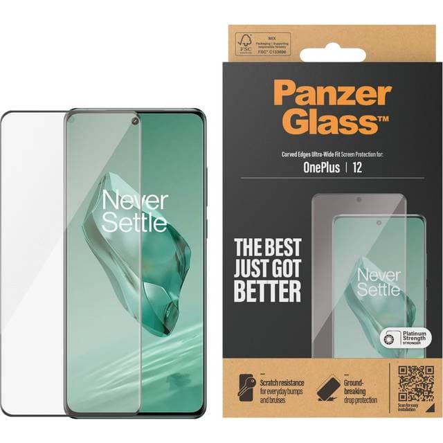 PanzerGlass Ultra-Wide Fit Screen Protector for Oneplus 12