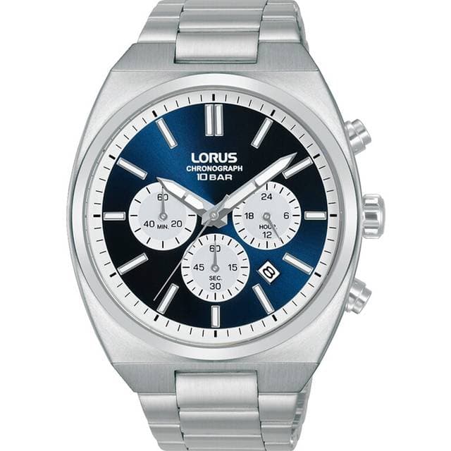 Lorus Chronograph RT363KX9 Herre 43 mm Analog Kvarts Mineralglas Blue 20 mm